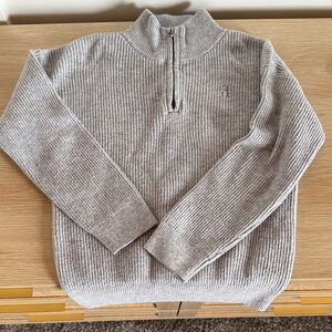 GAP Kids Light Gray Zip-Up Sweater